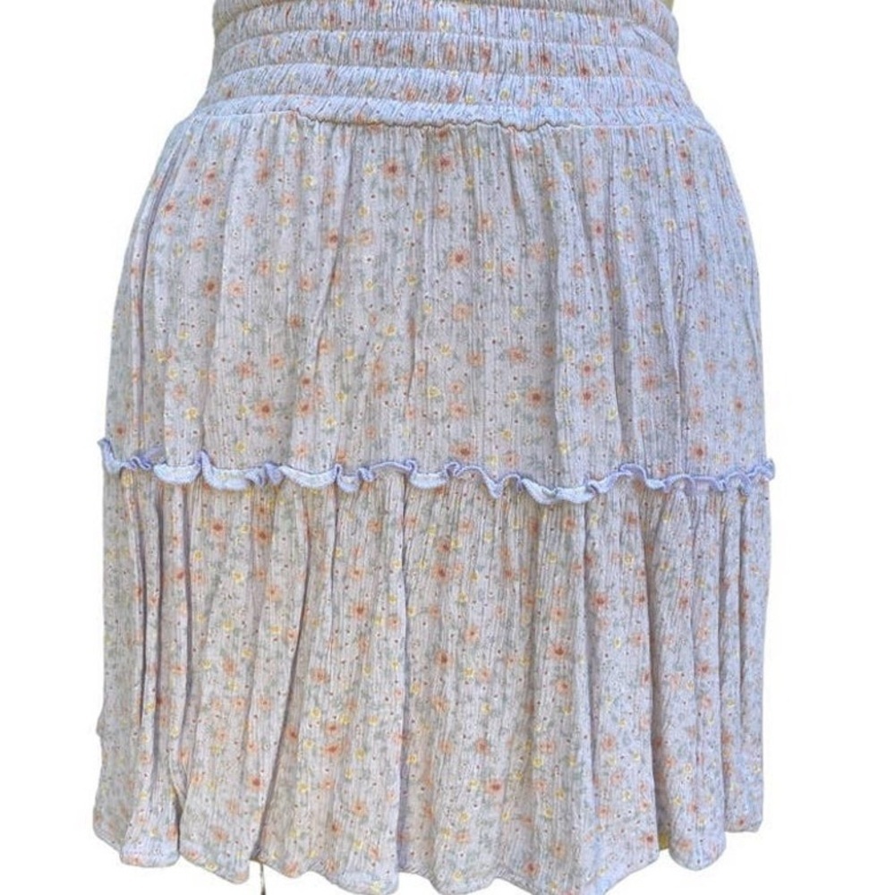 Hippie Rose Boho Lavender Skirt